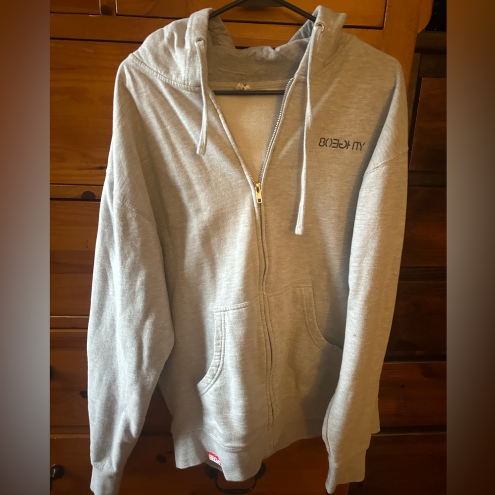 80Eighty Zip Hoodie Heather Grey